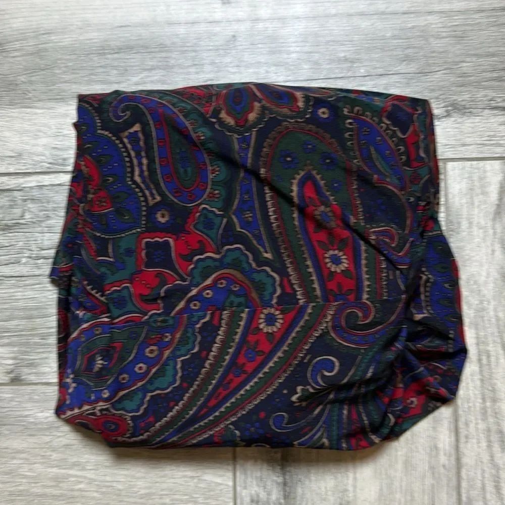 Lauren Ralph Lauren Women's Multicolor Twist Front Paisley Sheath Dress Size 14